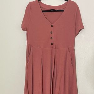 NWOT Torrid Mauve Dress | Size 0 (12) | Casual & Comfortable